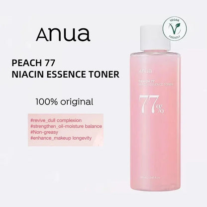 Anua Peach 77 Niacinamide Toner + 70 Serum Set, 7% Brightening & Oil Control, for Sensitive Skin,Korean Skincare Pure Ember