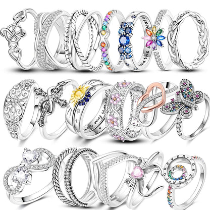 Women's Rings 925 Sterling Silver Luxury Stackable Ring Original Design