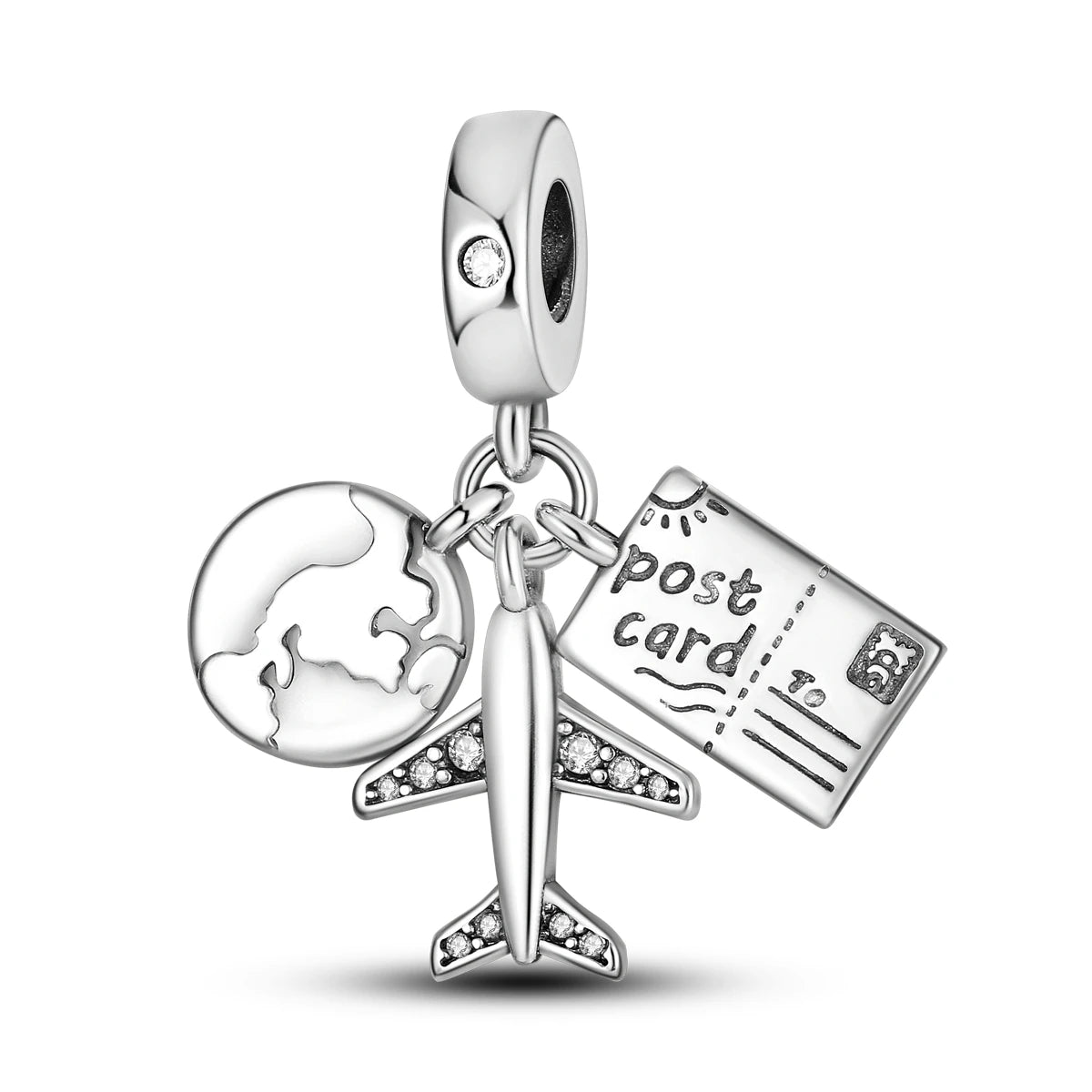 925 Sterling Silver Charms Beads Butterfly Clover Pendant