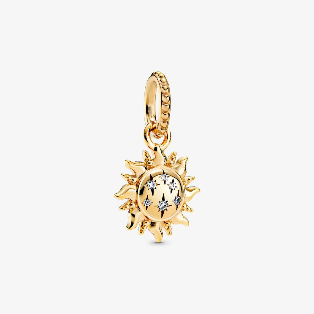 Gold Plated S925 Silver Charm Pendants Pure Ember