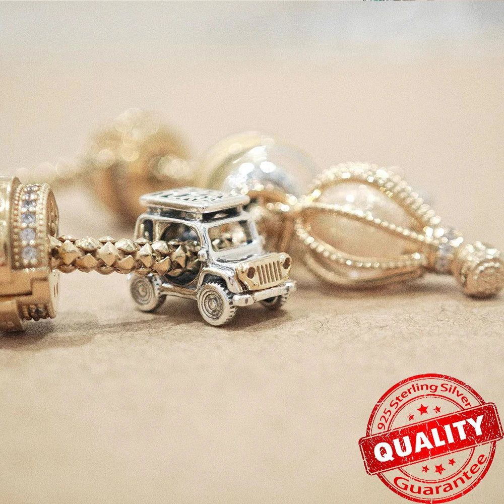 Sparkling Gold Monstera Leaf Charm Fit Original Bracelet 925 Sterling Silver Shark Tooth Mini Charms Pure Ember