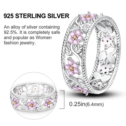 925 Sterling Silver Infinite Love Ring Original Luxury Design Zircon