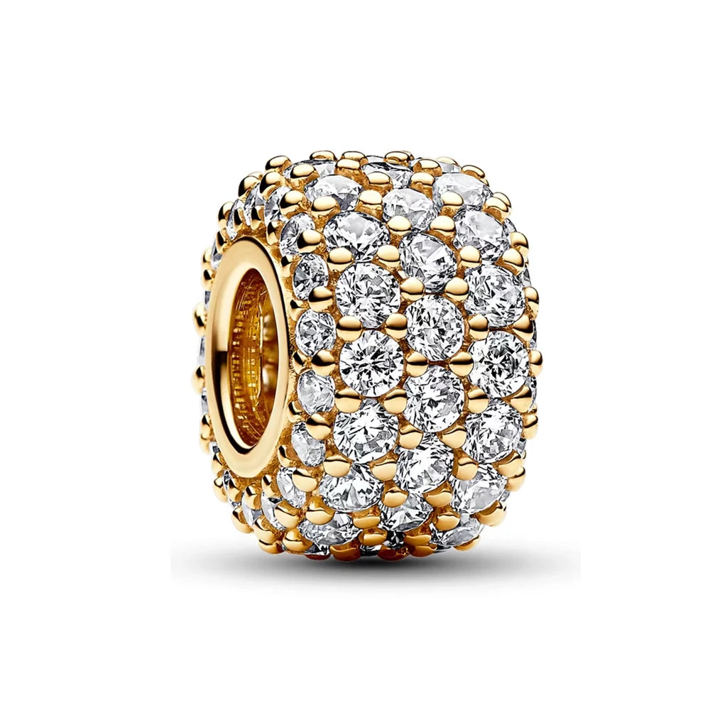 Gold Plated S925 Silver Charm Pendants Pure Ember