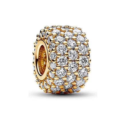 Gold Plated S925 Silver Charm Pendants Pure Ember