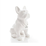 French Bulldog Figurine white