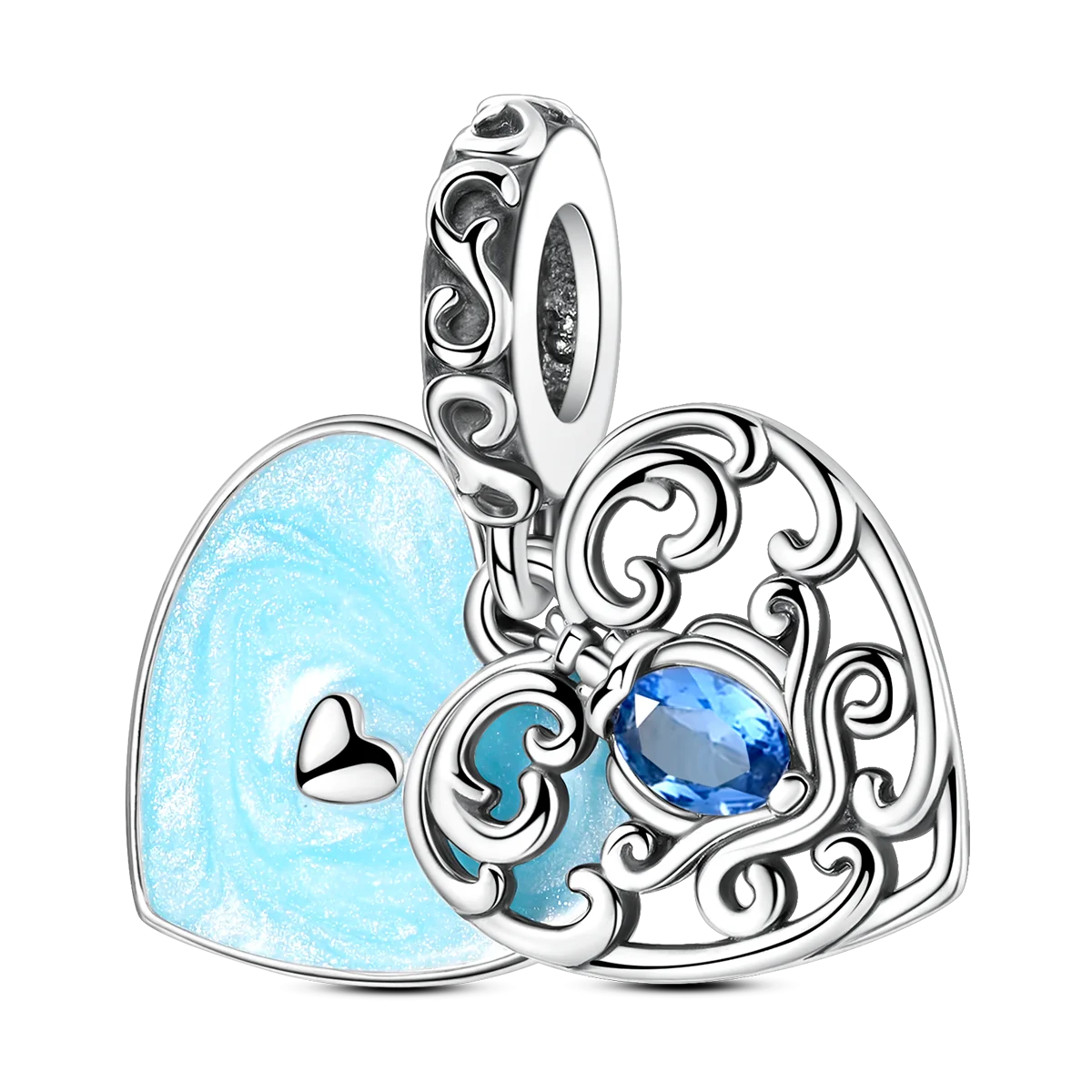 Pandora Sea Collection Blue Hearts sterling silver 
