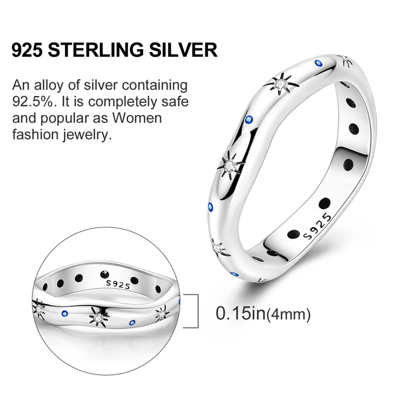 925 Sterling Silver Infinite Love Ring Original Luxury Design Zircon
