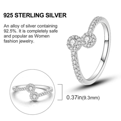 925 Sterling Silver Butterfly Firefly Love Rings Original Design Colored Zircon Finger Rings Pure Ember