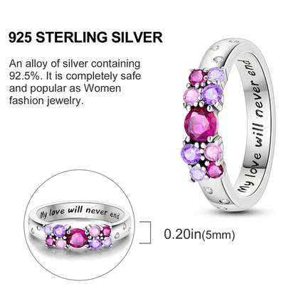 Women's Rings 925 Sterling Silver Luxury Stackable Ring Original Design