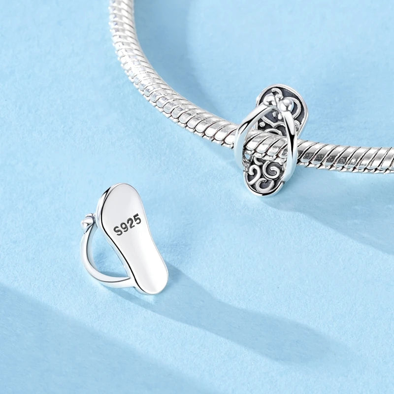 925 Sterling Silver Charms Bead Cross Ballet Elephant Dangle Pure Ember