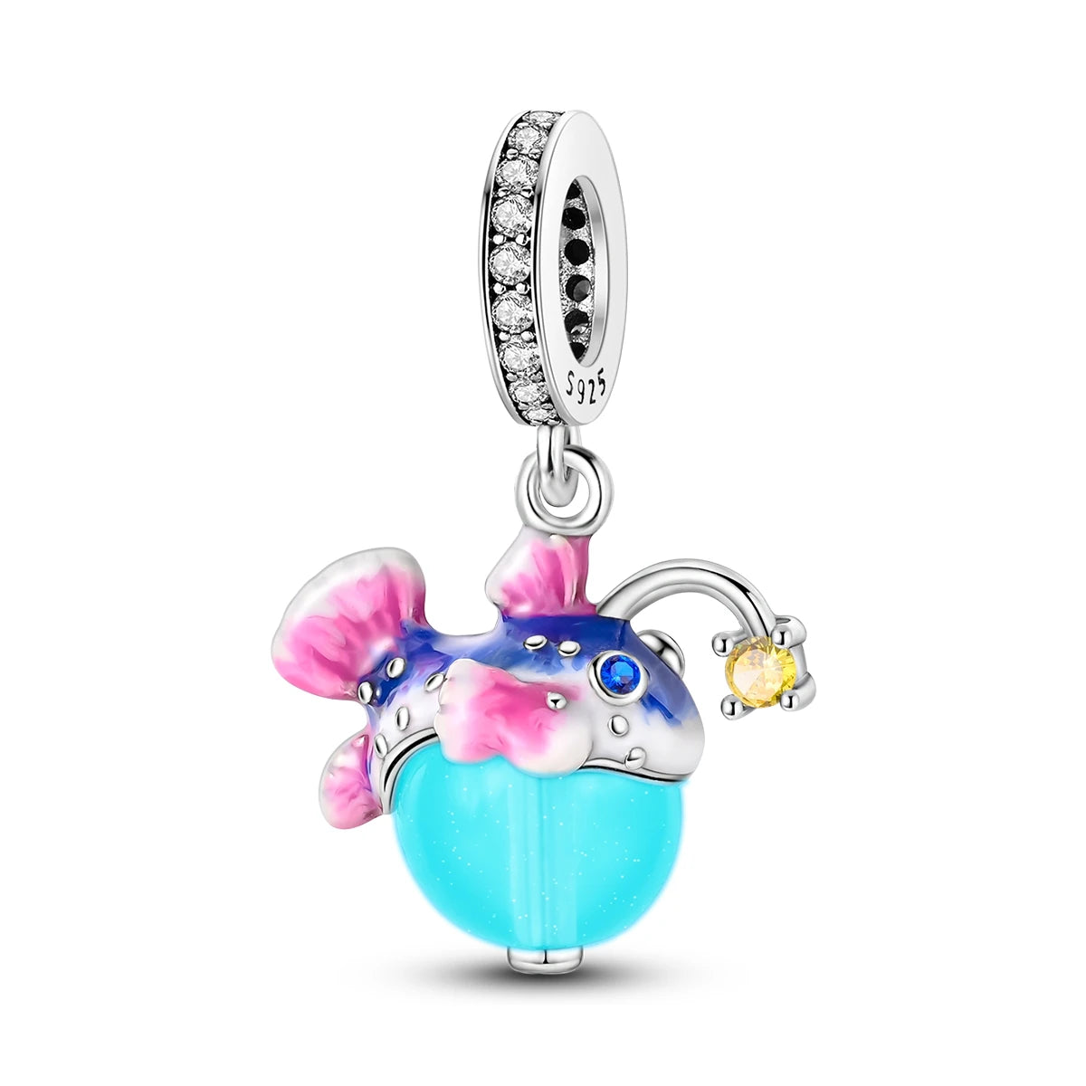 925 Sterling Silver Ocean Blue Sea Octopus Turtle Mermaid Charms Pure Ember pandora style 