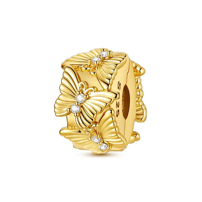 Gold Series DIY Charms Beads Inlaid Zirconium Sun Leopard Pendants Pure Ember