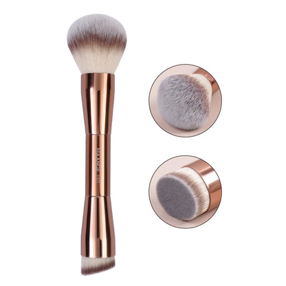 MAANGE Makeup Brushes Double Head Foundation Powder Concealer Blusher Bronzer Makeup Brush Soft Fiber Hair Cosmetic Beauty Tools Pure Ember