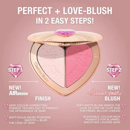 Charlotte Tilbury Two-tone Heart-shaped Blush Pure Ember