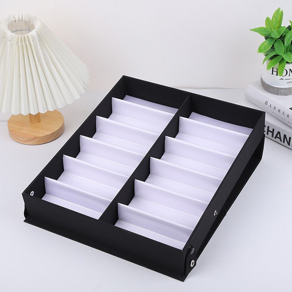 Durable Storage Stand Glasses Frame Tray 12 Slots Glasses Tray Eyeglass Organizer Box Sunglasses Display Case