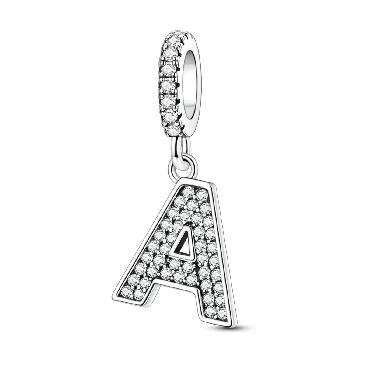 New In Charms 925 Sterling Silver Pendant Letter A pandora style 