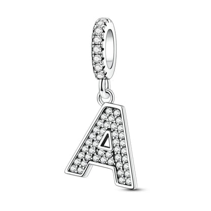 New In Charms 925 Sterling Silver Pendant Letter A pandora style 