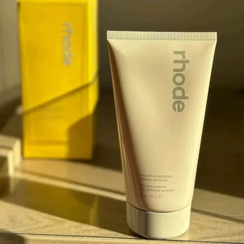 RHODE Makeup Toiletry Bag Lip Gloss and Blusher Lip Oil Balm Blush Milk Essence Water Facial Cleanser Pure Ember