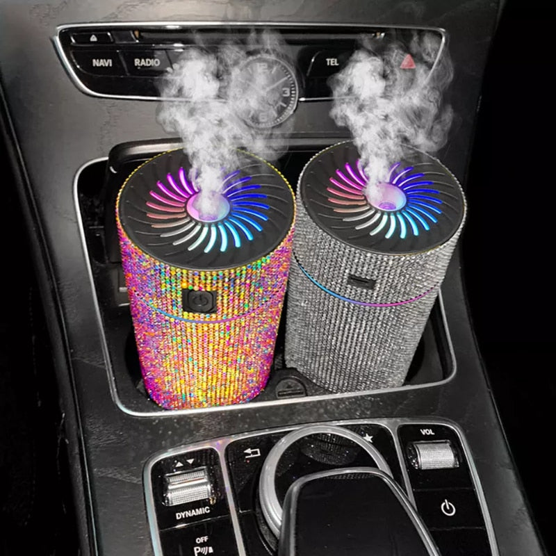 Diamond Car Diffuser Humidifier with LED Light 