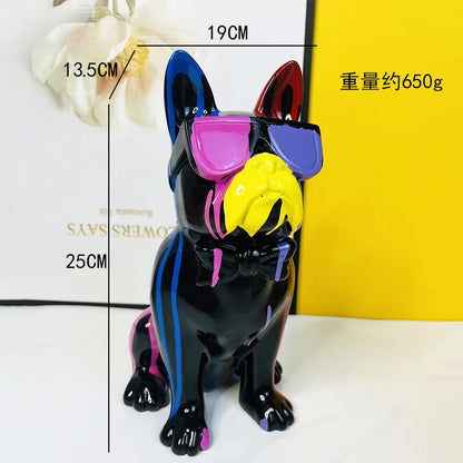 Splash Glasses Bulldog Statue