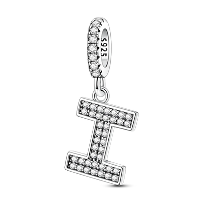 New In Charms 925 Sterling Silver Pendant Letter I pandora style 