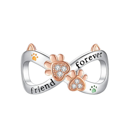 Rose Gold Charms Snowflake, Heart, Fish Pendants Pure Ember