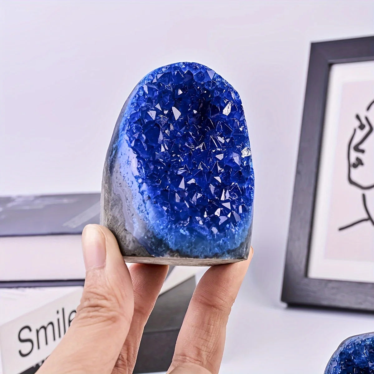 blue cluster crystal