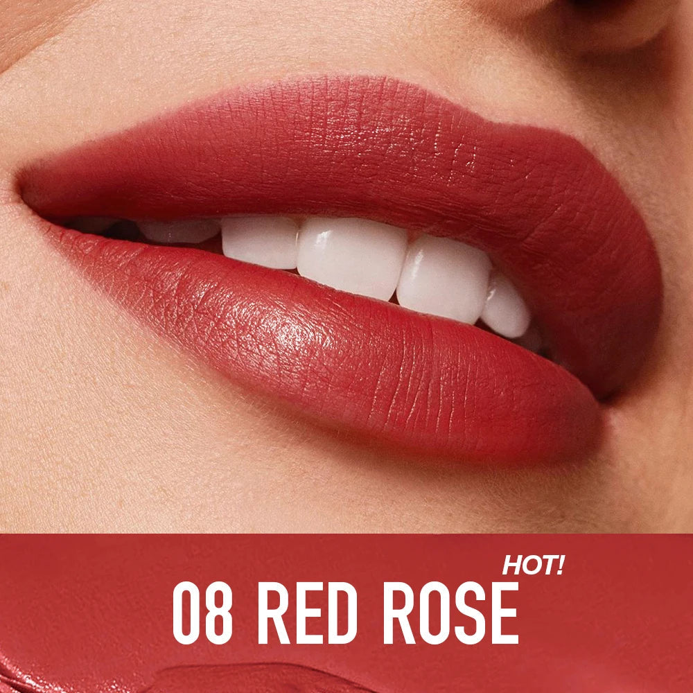 O.TWO.O Lipstick Lip Tint Moisturizing Nourishing Glow Lightweight Smooth Non-Sticky Refreshing Red High-shine Lipstick Makeup Pure Ember
