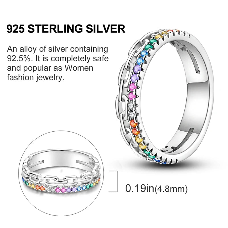 925 Sterling Silver Butterfly Firefly Love Rings Original Design Colored Zircon Finger Rings Pure Ember