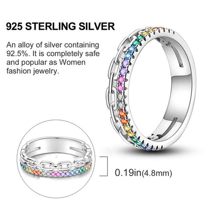 925 Sterling Silver Butterfly Firefly Love Rings Original Design Colored Zircon Finger Rings Pure Ember