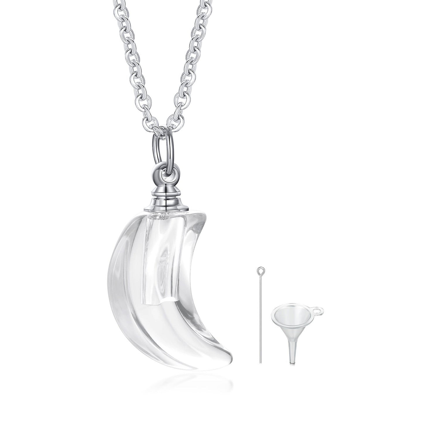 Glass Urn Necklace Pendant for Ashes Teardrop Pendant