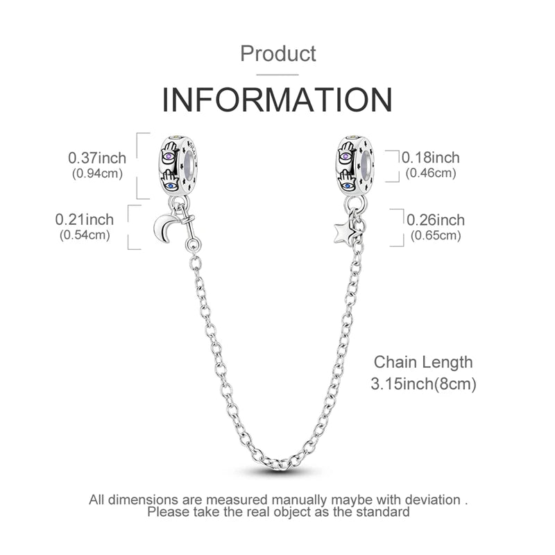 Charms 925 Sterling Silver Blue Palms Bead Pendant Jewellery Pure Ember