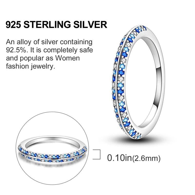 925 Sterling Silver Butterfly Firefly Love Rings Original Design Colored Zircon Finger Rings Pure Ember
