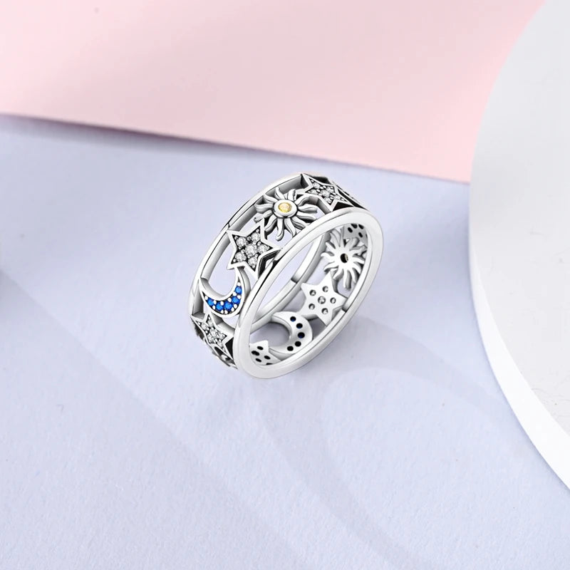 925 Sterling Silver Infinite Love Ring Original Luxury Design Zircon