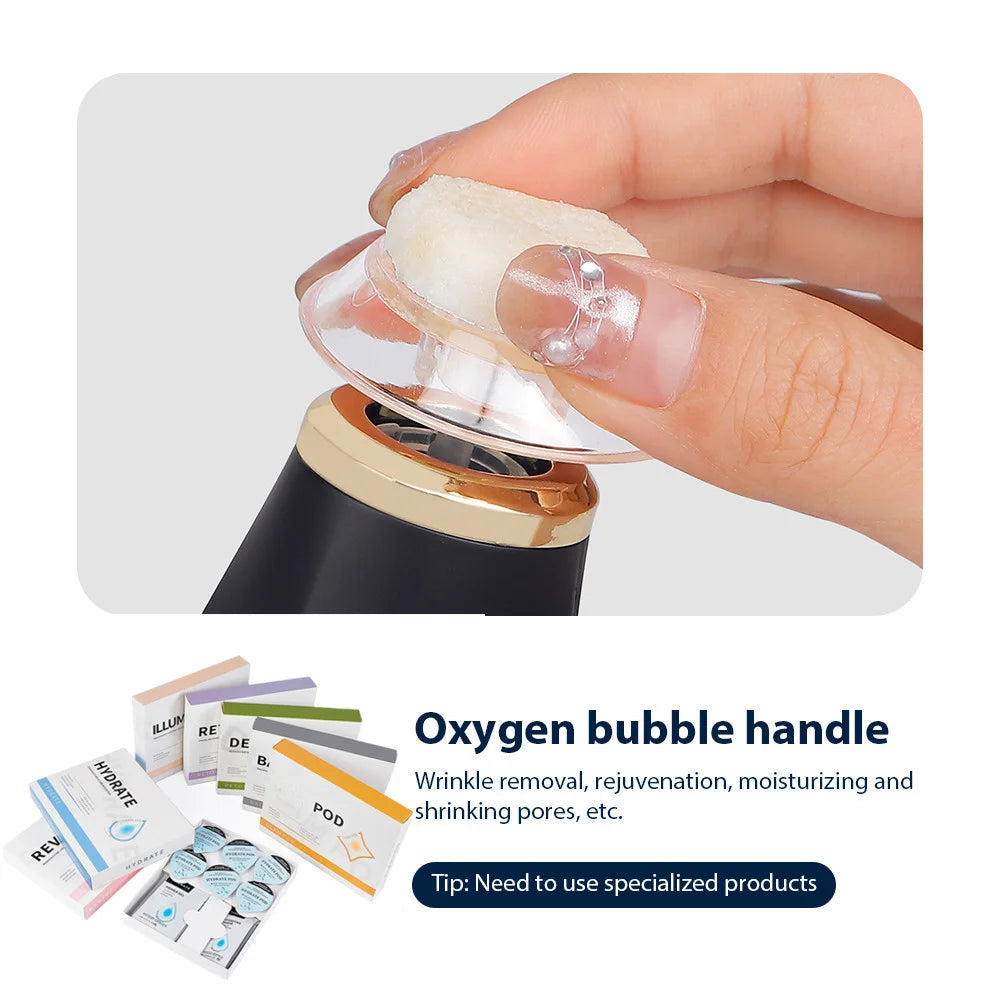 Oxygen Bubble Pen CO2 Oxygen Portable Facial Machine CO2 Gel Facial Skin Care Device Facial SPA CO2 Bubble Oxygen Beauty Machine Pure Ember
