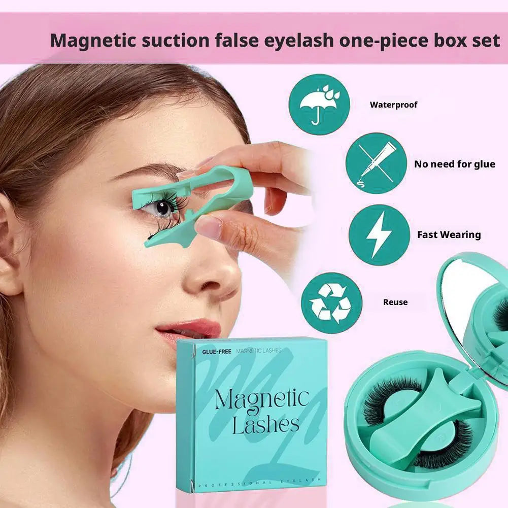 NEW Reusable Magnetic False Eyelashes With Magnetic Tweezers Pure Ember