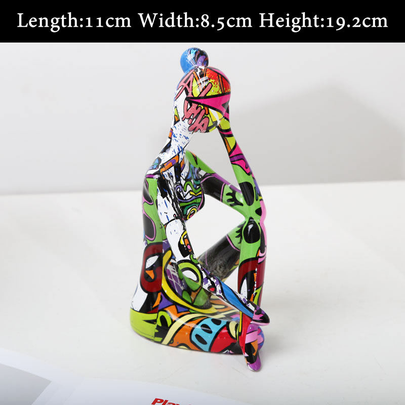 Graffiti Yoga Girl Figurine