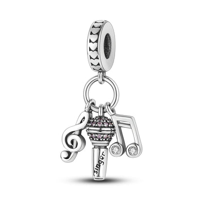 925 Sterling Silver Charms Beads Butterfly Clover Pendant