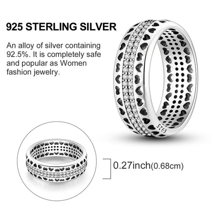 Women's Rings 925 Sterling Silver Luxury Stackable Ring Original Design