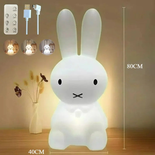 80cm 3 Colour Bunny LED Desk Lamps