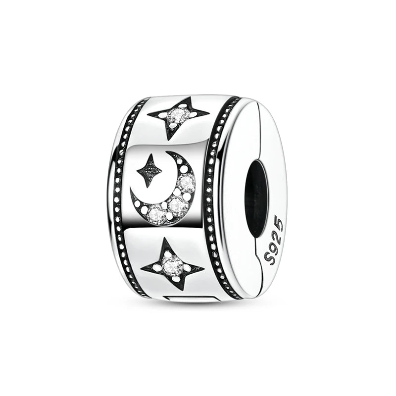 925 Sterling Silver Dollar Panda Mushroom Pendant Charms Pure Ember