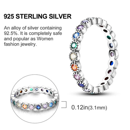 Women's Rings 925 Sterling Silver Luxury Stackable Ring Original Design
