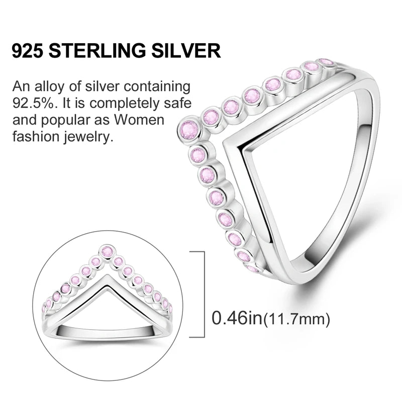 925 Sterling Silver Infinite Love Ring Original Luxury Design Zircon