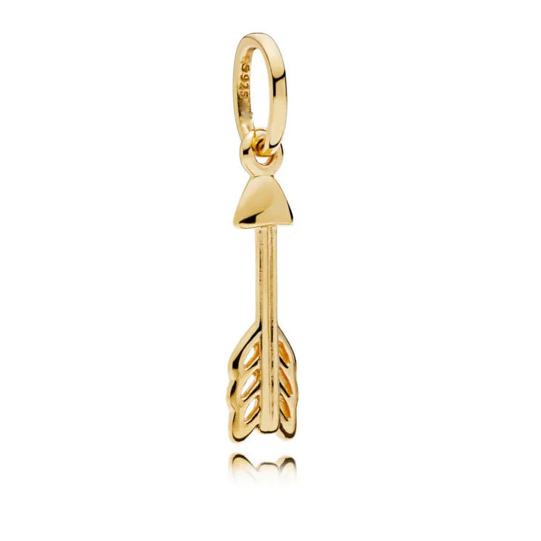 Gold Plated S925 Silver Charm Pendants Pure Ember