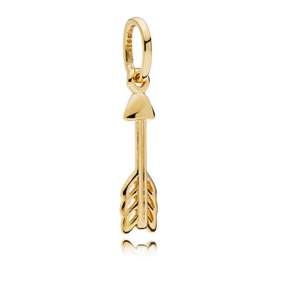 Gold Plated S925 Silver Charm Pendants Pure Ember