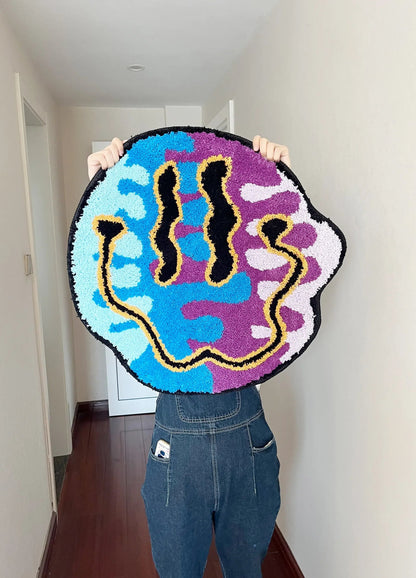 Smiley Face Rug Pure Ember