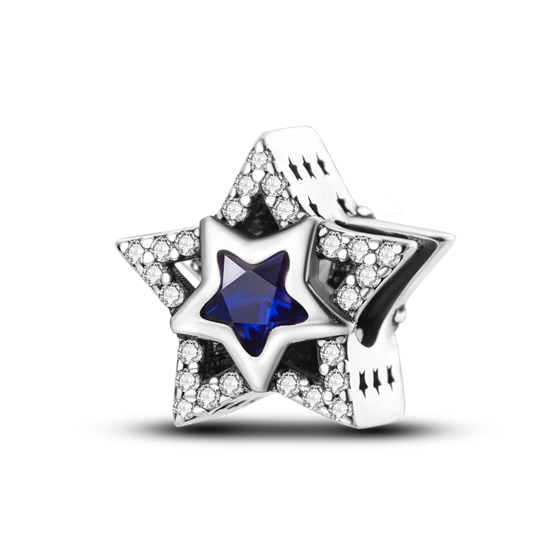 925 Sterling Silver Charms Beads Butterfly Clover Pendant