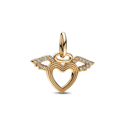 Gold Plated S925 Silver Charm Pendants Pure Ember