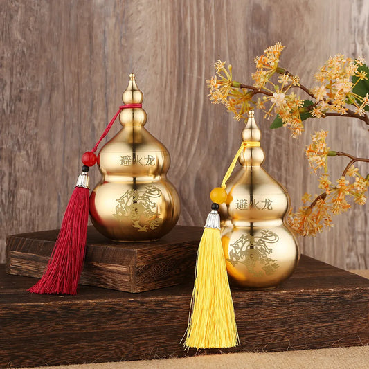 Feng Shui Fire-Avoiding Dragon Gourd With Tassels