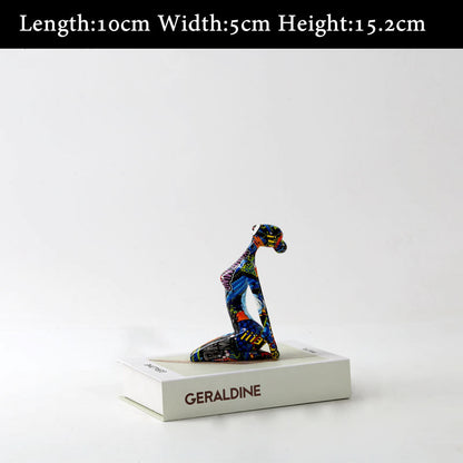 Graffiti Yoga Girl Figurine